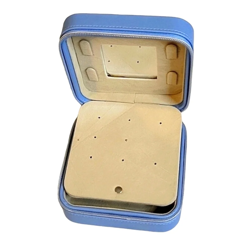 NEW - BWT Travel Jewelry Case with Make-Up Brush Set